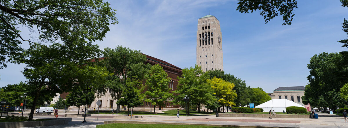 Burton Tower and Hill Auditorium